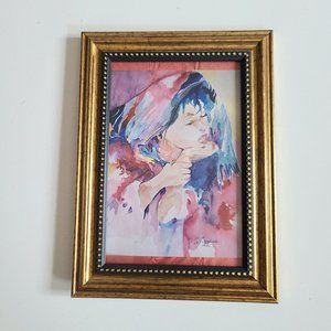 Photograph of original watercolor painting. Signed by artist.
